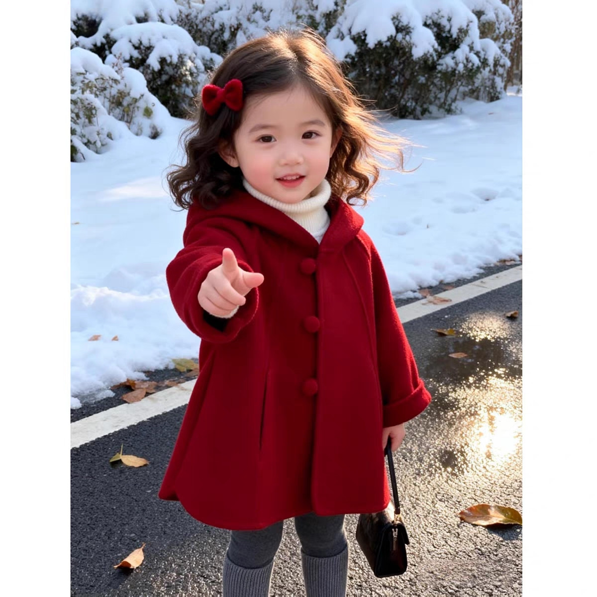 Winter Clothing For Toddlers - معطف صوف للفتيات، جديد لخريف وشتاء،