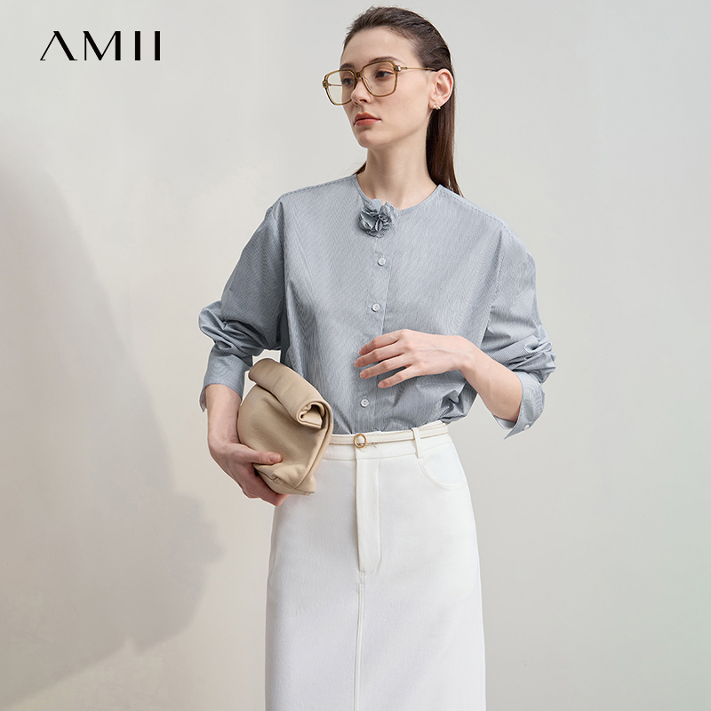 Winter Clothing Trends 2025 - AMII قميص نسائي 2025 خريف ملابس