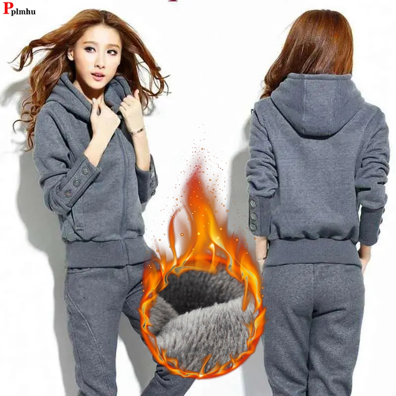 Winter Clothing Sales - الشتاء 2 قطع مجموعات مقنعين أفخم