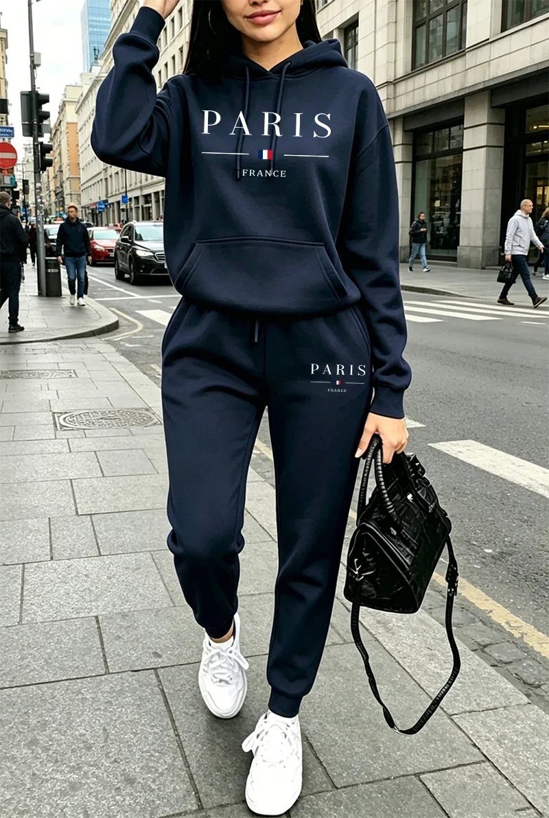 Winter Clothing Sales - هودي وبنطلون رياضي للشوارع الحضرية، ملابس