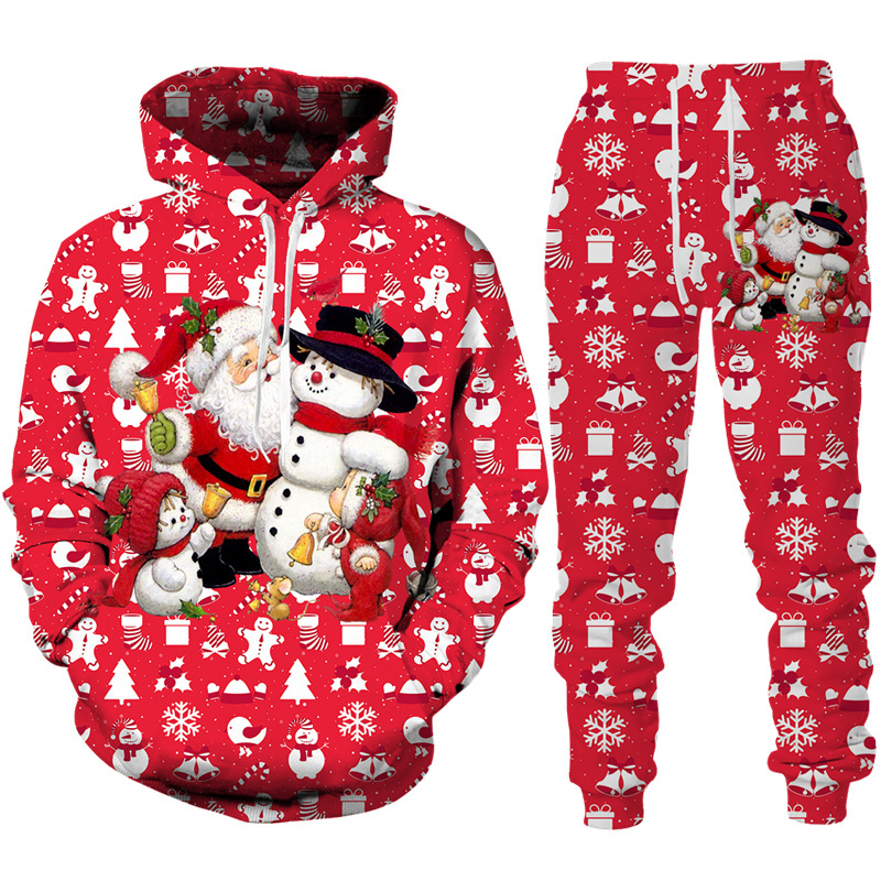 Winter Clothing Factory Outlet - طقم بدلة رياضية مضحكة بطباعة ثلاثية