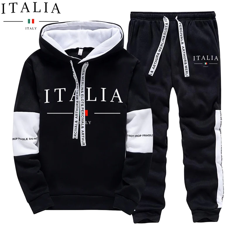 Winter Clothing Usa - بدلة رياضية رجالية للخريف والشتاء، سترة
