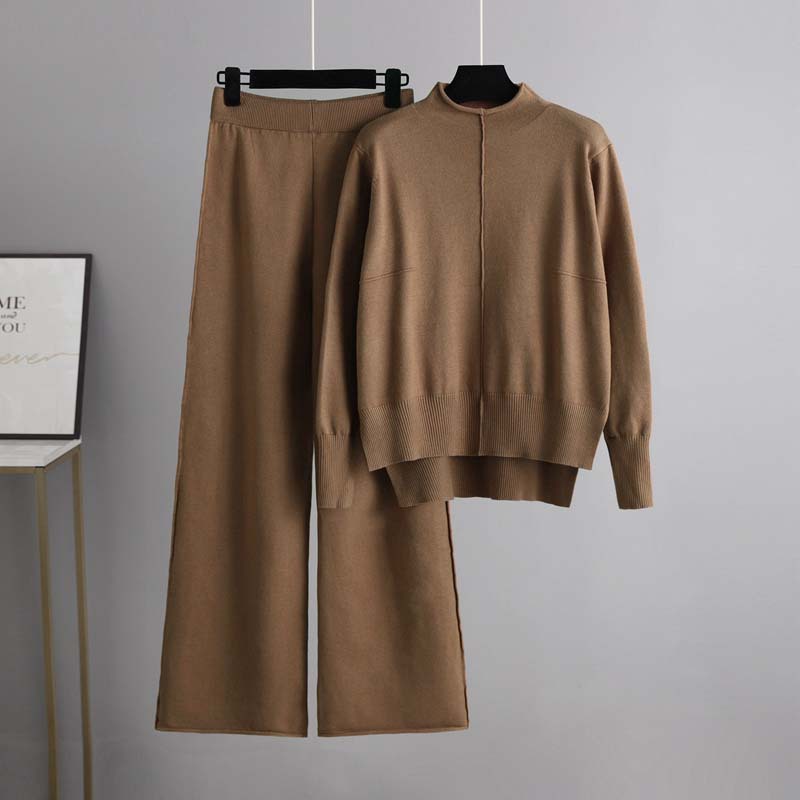 Winter Clothing Sales - بدلة رياضية محبوكة بنصف ياقة عالية