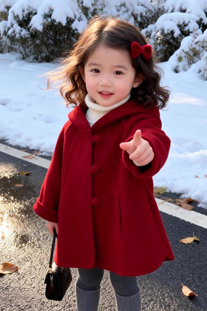 معطف صوف للفتيات، جديد لخريف و - مراجعة Winter Clothing For Toddlers وسعره