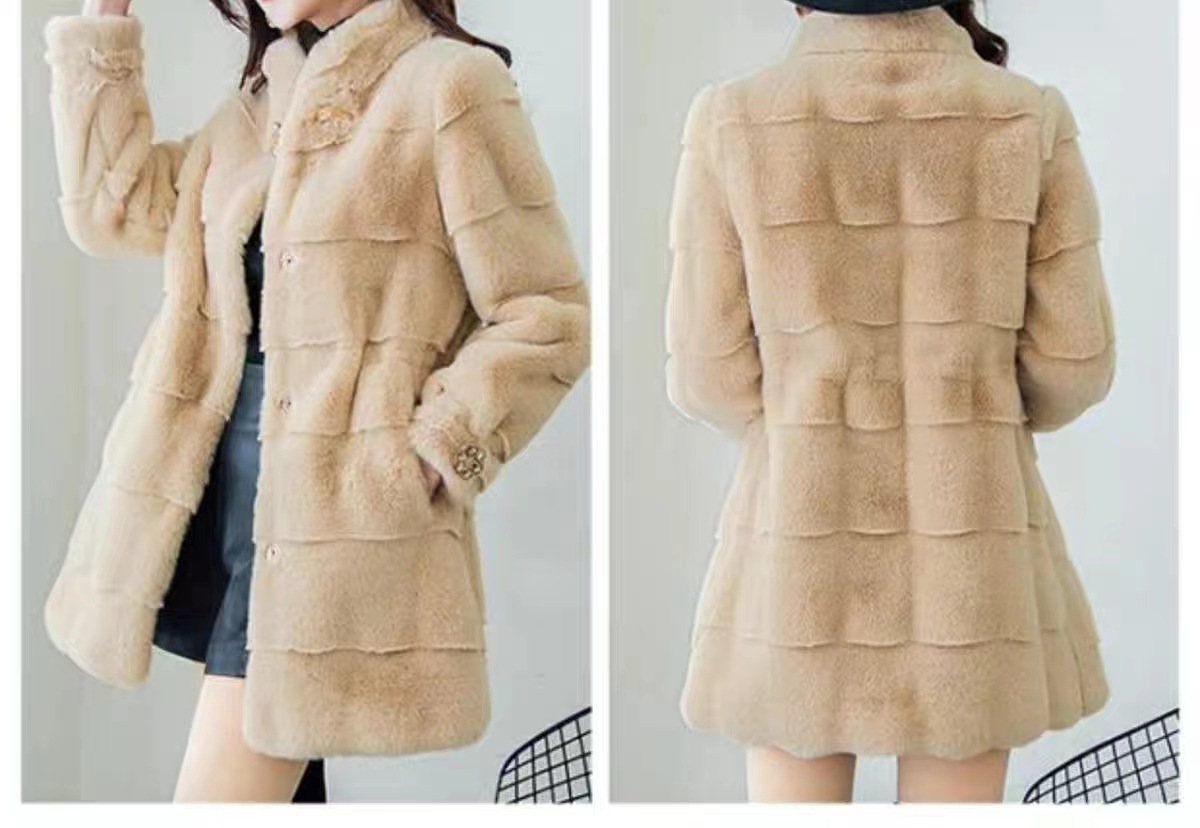 معاطف نسائية من الفرو الصناعي  - مراجعة Winter Clothing Work وسعره