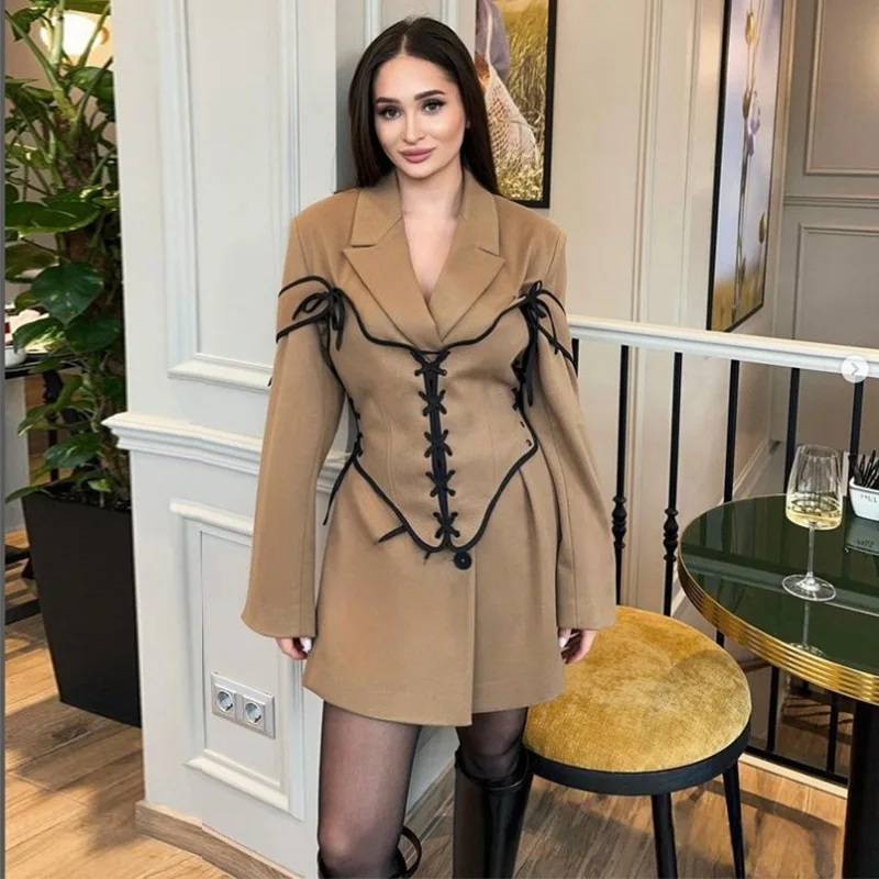طقم فستان بمعطف وممشد متوسط ال - مراجعة Winter Clothing Ladies وسعره