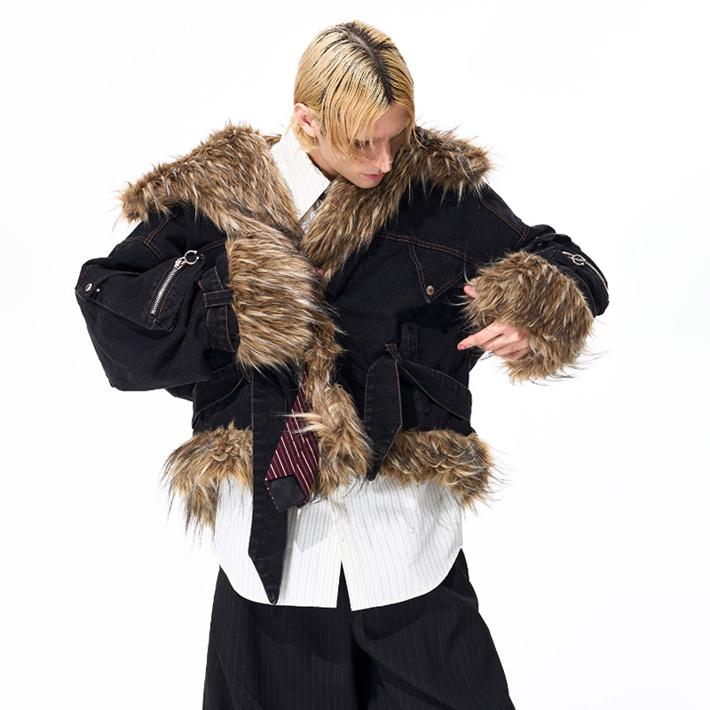 LUZHEN موضة شخصية فو الفراء ال - مراجعة Winter Clothing Trends 2025 وسعره