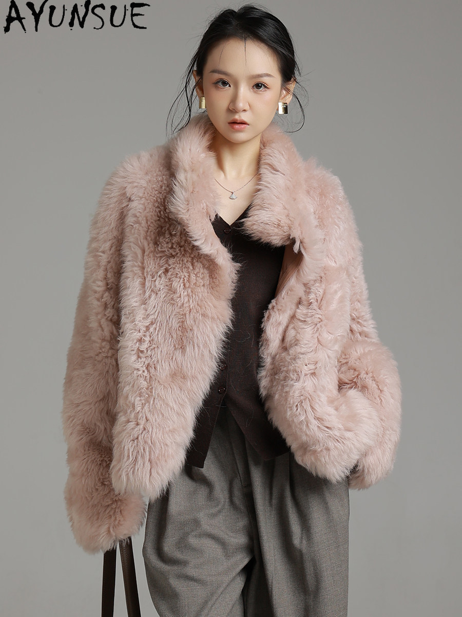 معطف فرو طبيعي من جلد الغنم ال - مراجعة Winter Clothing Factory Outlet وسعره