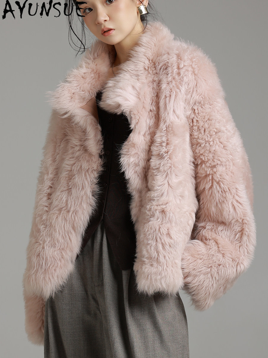 معطف فرو طبيعي من جلد الغنم ال - مراجعة Winter Clothing Factory Outlet وسعره