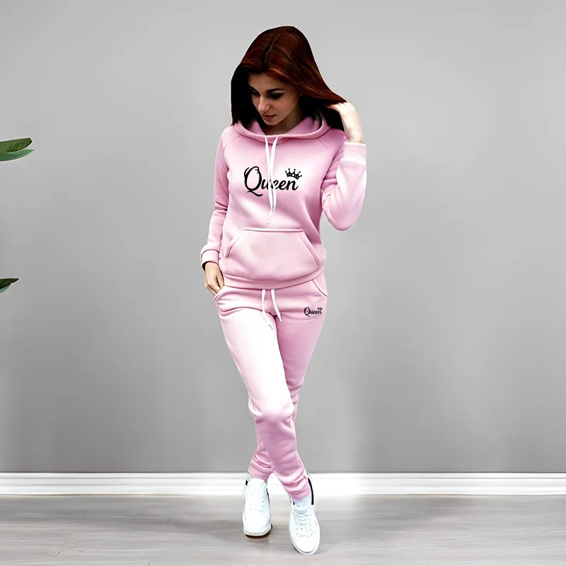بدلة رياضية نسائية بطباعة حروف - مراجعة Winter Clothing Usa وسعره