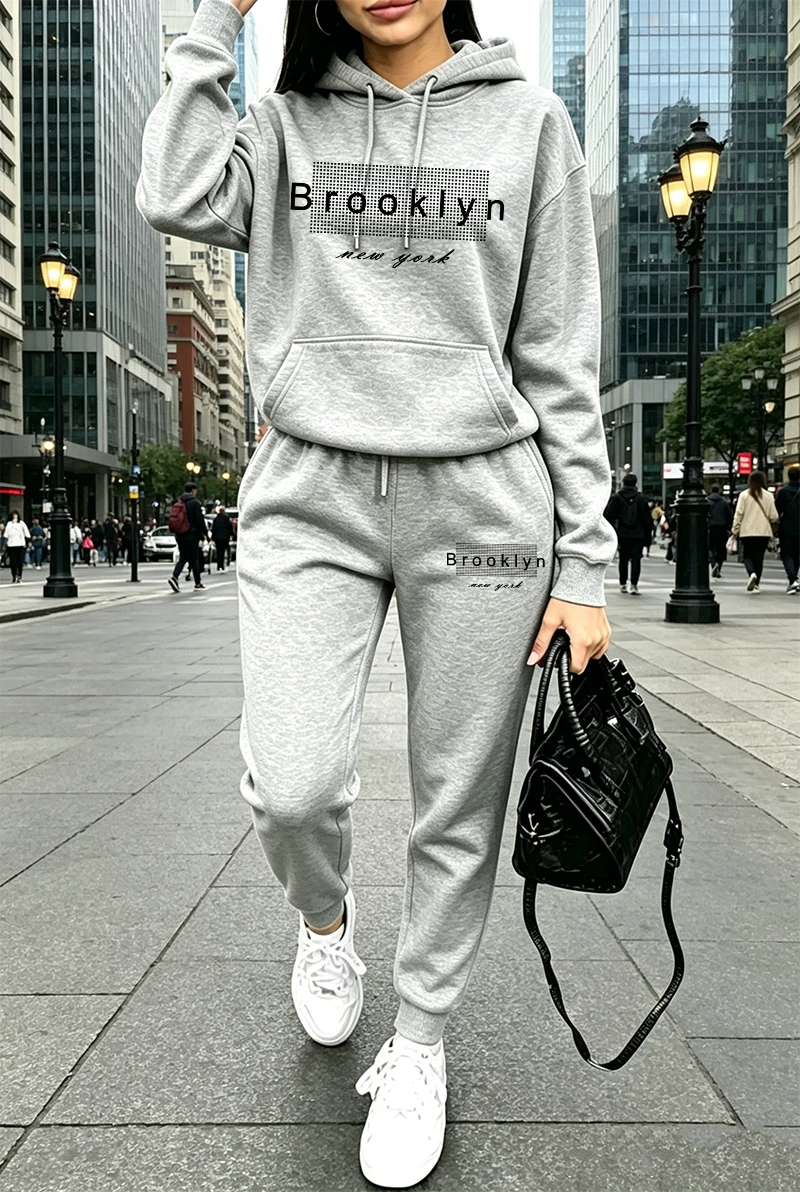 بدلة رياضية نسائية مطبوعة، هود - مراجعة Winter Clothing Usa وسعره