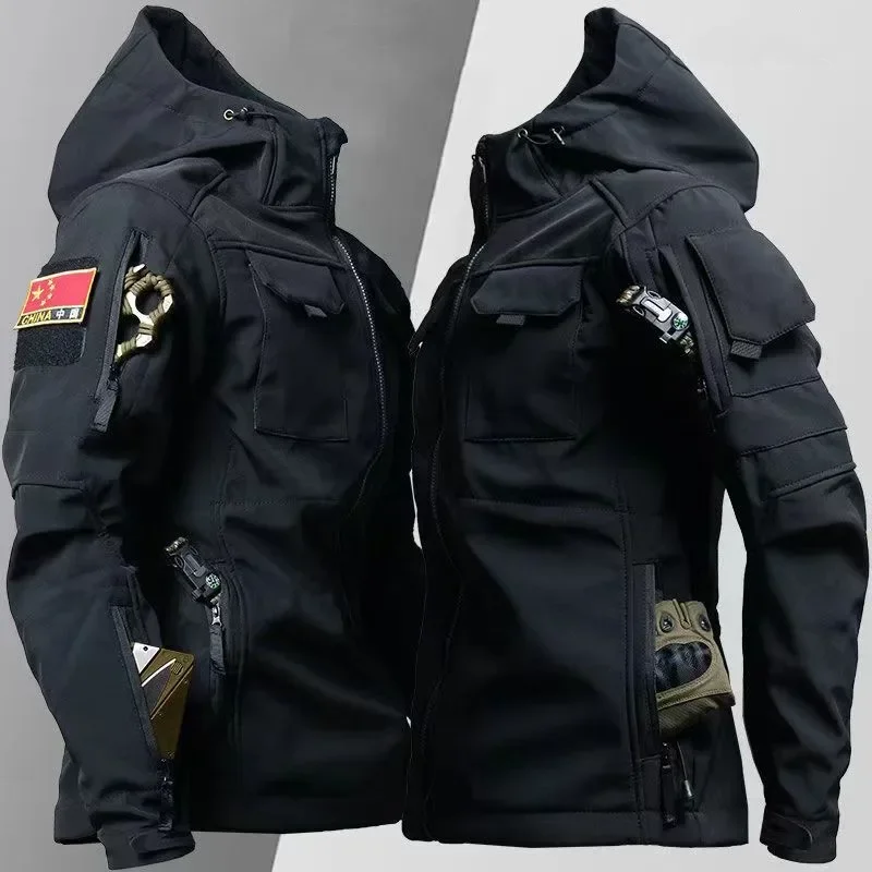 الرجال المخملية تسلق الجبال ست - مراجعة Windproof Jacket Softshell وسعره