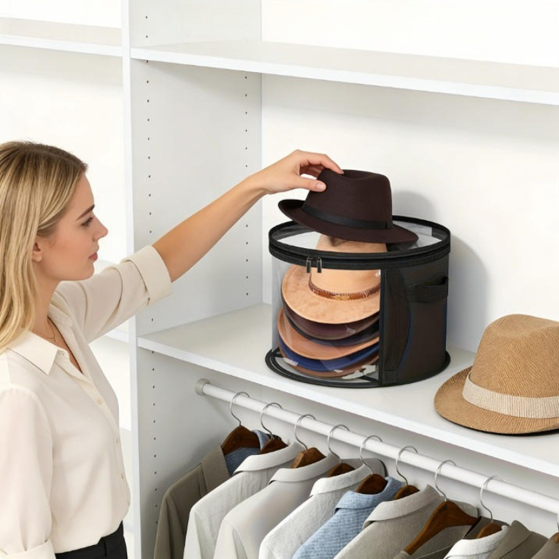 حقيبة تخزين قبعات الشتاء، منظم - مراجعة Winter Clothing Organizer وسعره