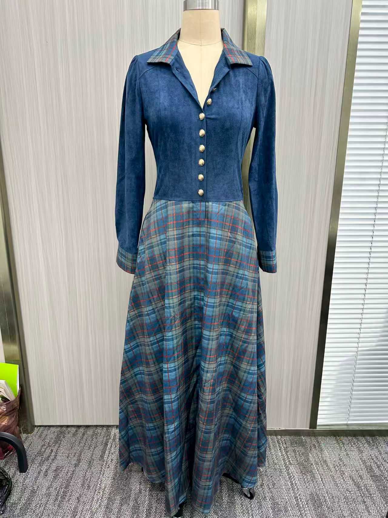 فستان ماكسي طويل أنيق بأكمام ط - مراجعة Winter Clothing Work وسعره