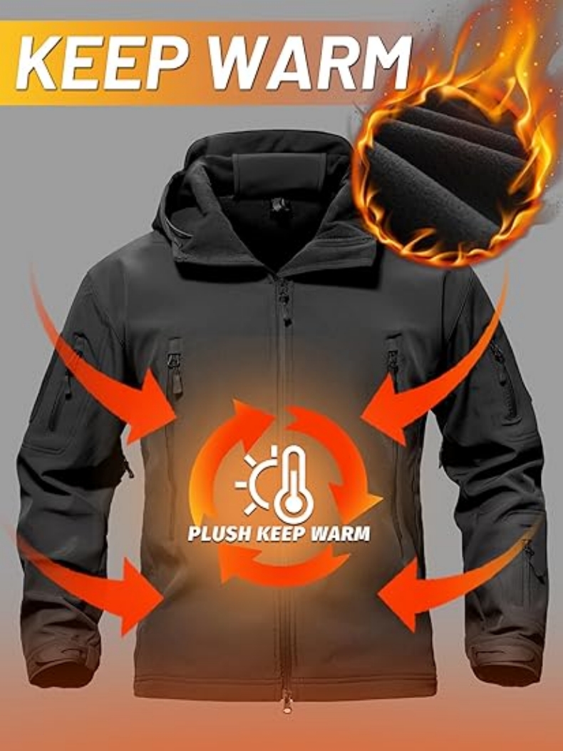 سترة تكتيكية من الصوف الناعم ل - مراجعة Windproof Jacket Softshell وسعره
