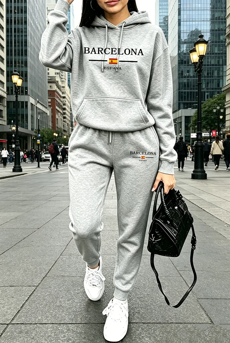 بدلة رياضية نسائية عصرية مطبوع - مراجعة Winter Clothing Usa وسعره