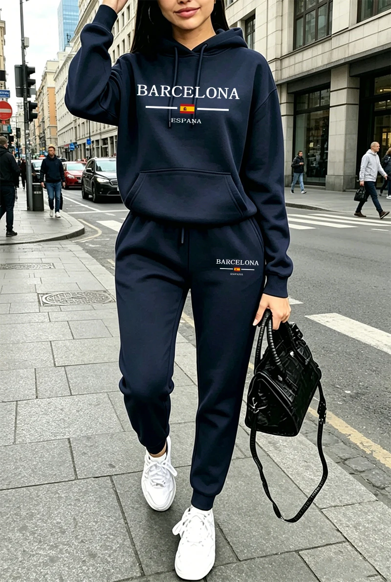 بدلة رياضية نسائية عصرية مطبوع - مراجعة Winter Clothing Usa وسعره