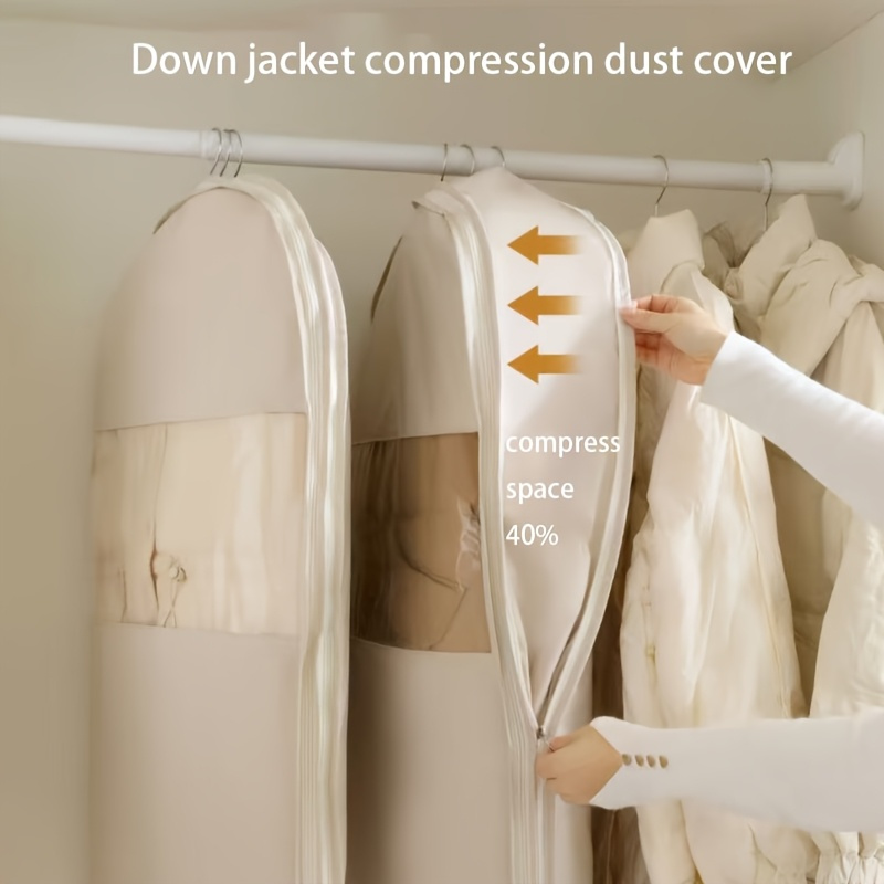 حقيبة معلقة مضغوطة باللون البي - مراجعة Winter Clothing Organizer وسعره