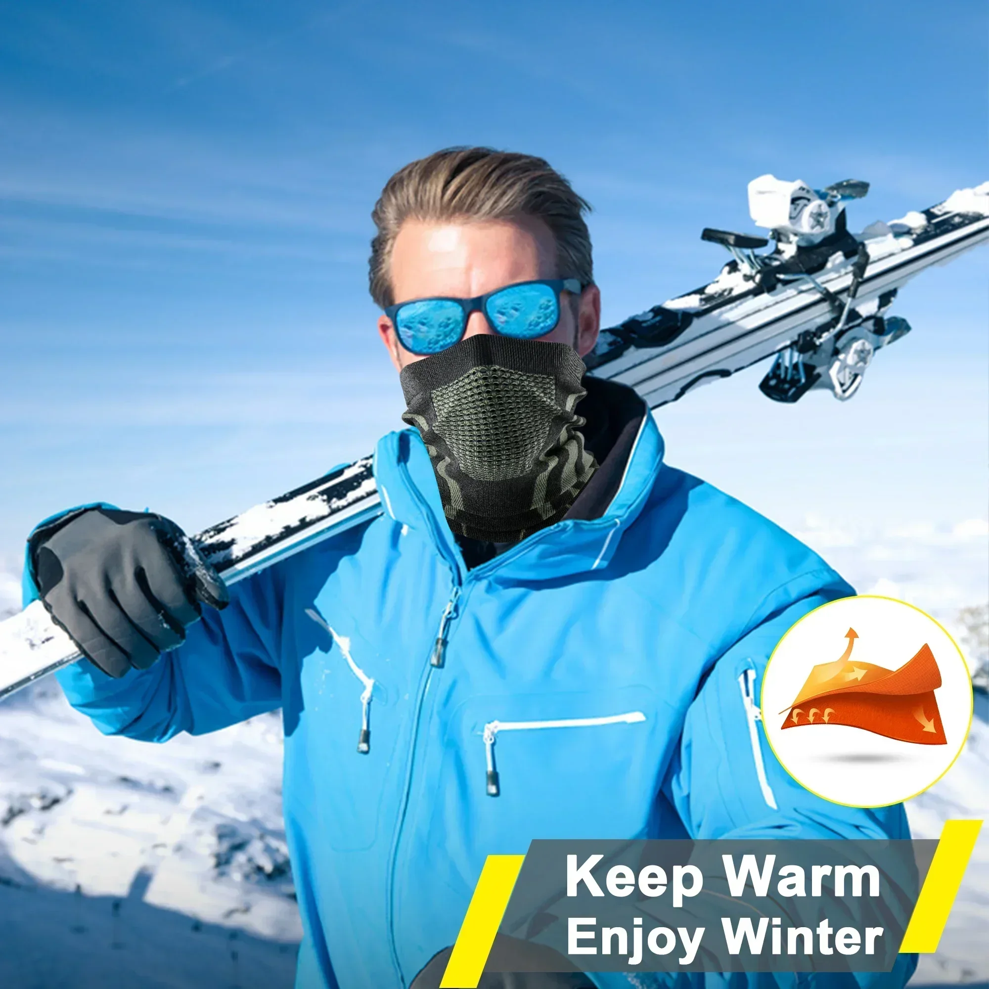 الشتاء حلقة أنبوب لينة باندانا - مراجعة Neck Gaiter Fleece وسعره