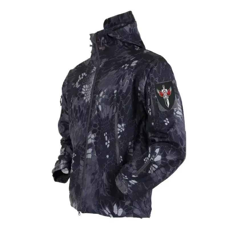 5XL 6XL CP غلاف ناعم مموه، منا - مراجعة Windproof Jacket Softshell وسعره
